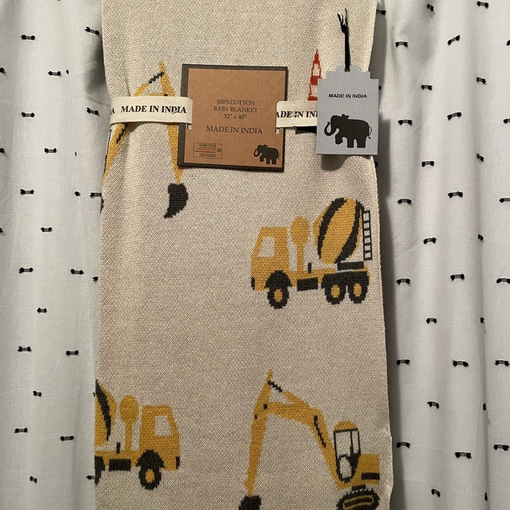 NWT Baby Blanket Made in India Construction